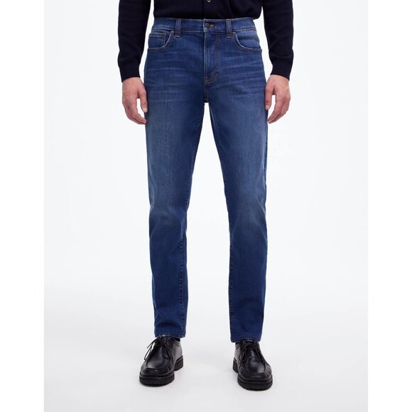 NWT Madewell Men's Sz 30x32 Athletic Slim Jean Leeward Wash CoolMax MA242 - Picture 1 of 16